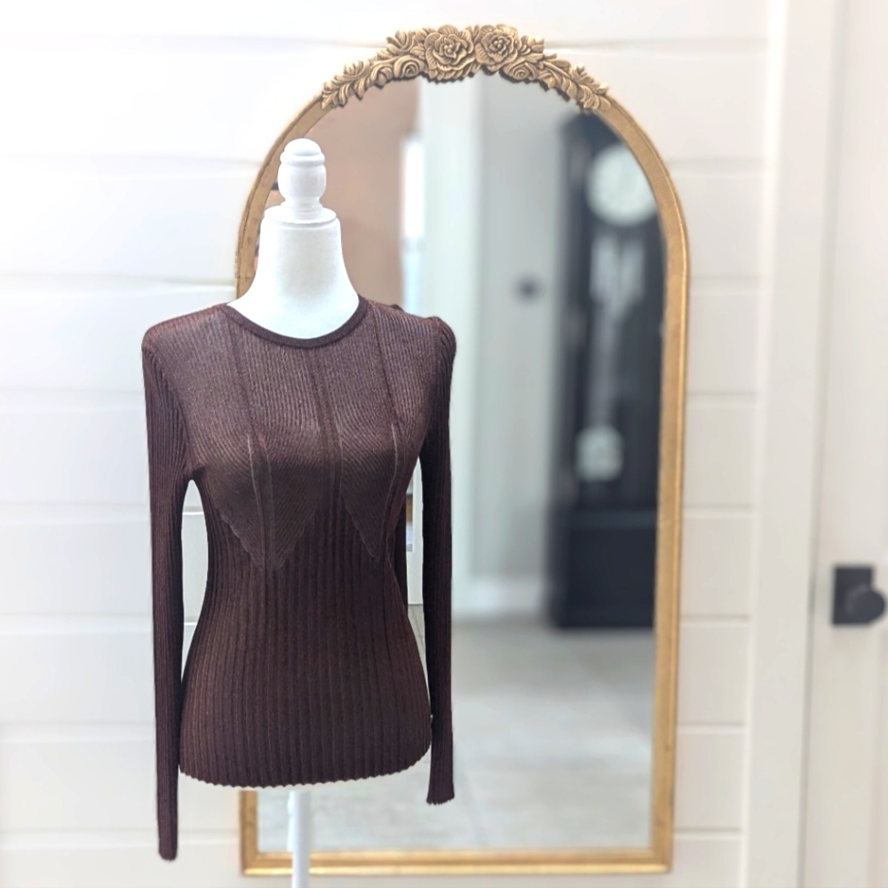 Ted Baker Shimmer Copper Top, size 2